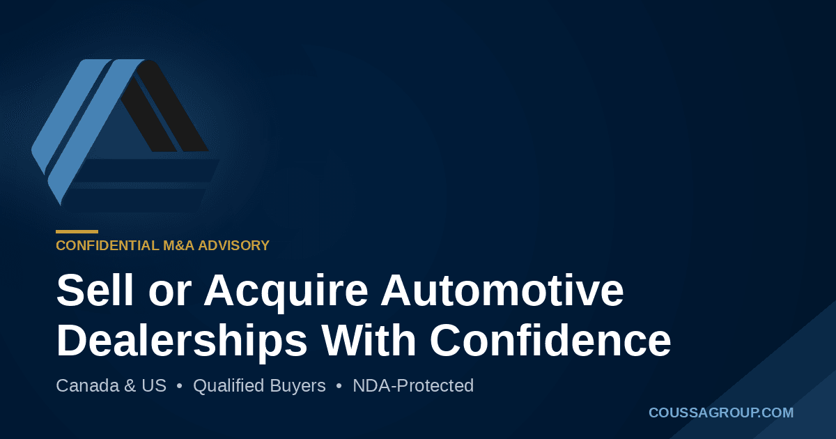 Sell or Buy a Dealership in North America | Coussa Group